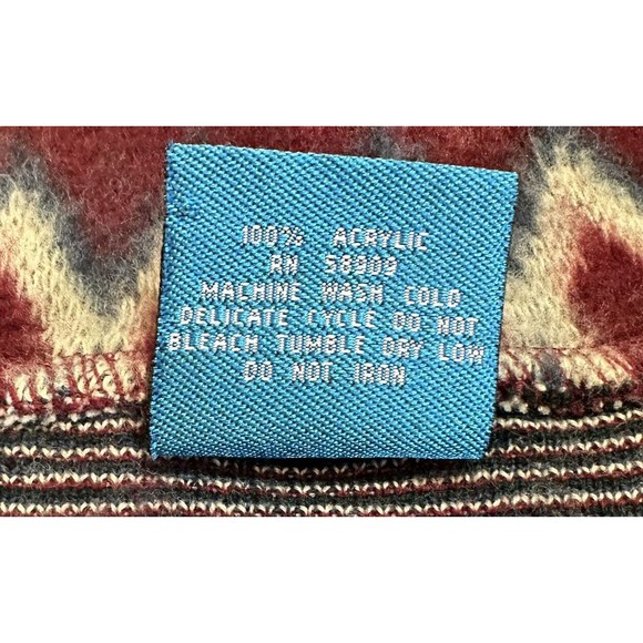 On Your Mark 1/4 Zip Geometric Patterned Sweater Men’s Medium Pull Over - Picture 5 of 7